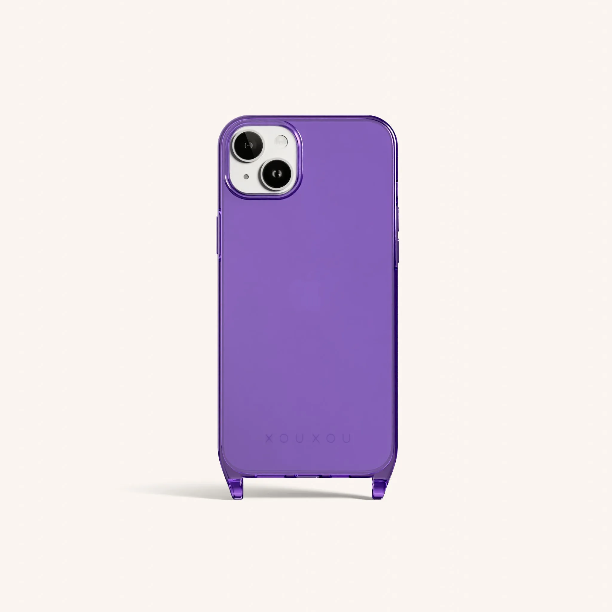 Phone Case with Eyelets in Purple Clear