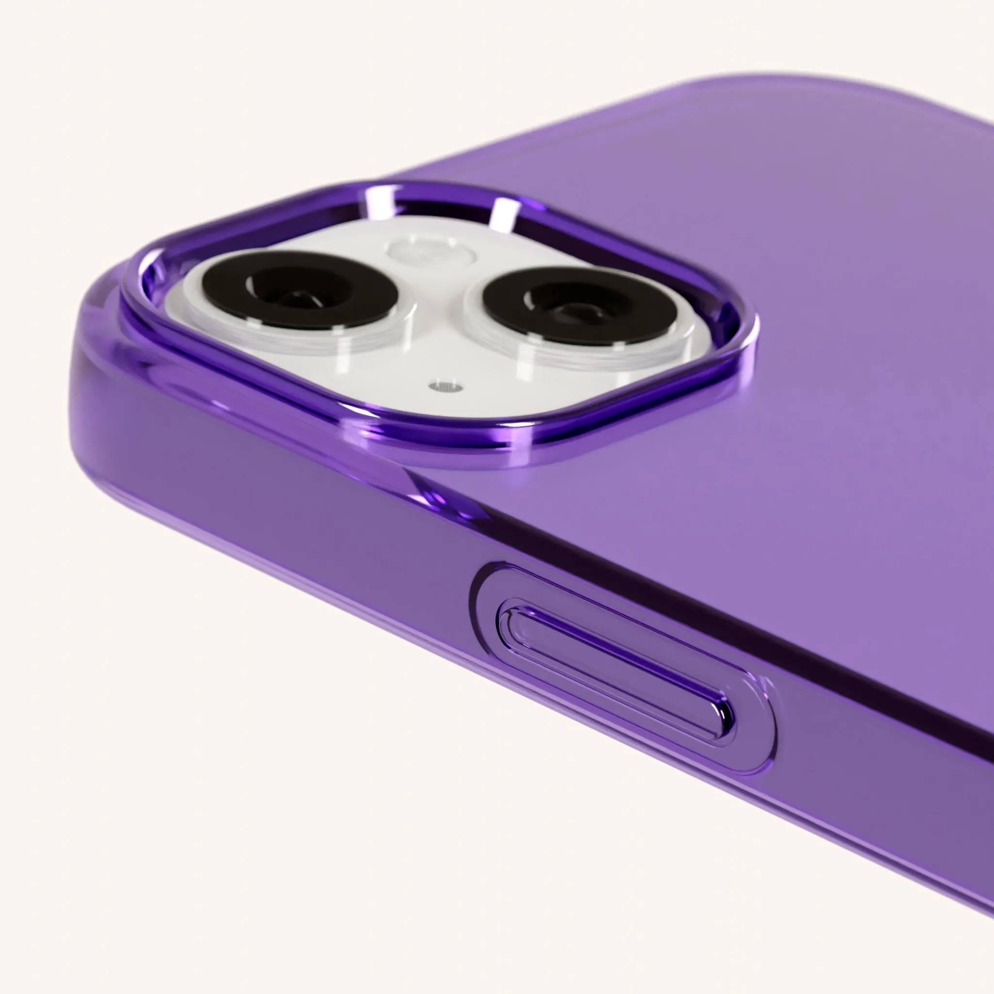 Phone Case with Eyelets in Purple Clear