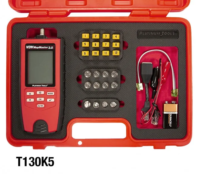 Platinum Tools T130K1 VDV MapMaster 3.0 Cable Tester Kit