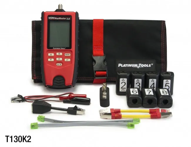 Platinum Tools T130K2 VDV MapMaster 3.0 Cable Tester Pro Kit