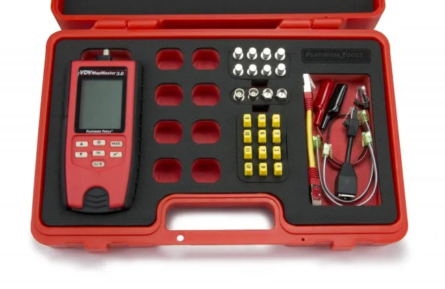 Platinum Tools T130K4 VDV MapMaster 3.0 Network & Coax Cable Mapping Field Kit w/ Durable Case