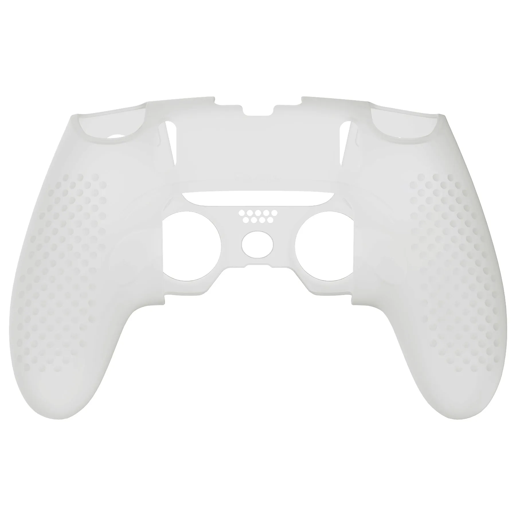 PlayVital 3D Studded Edition Anti-Slip Silicone Cover Case for ps5 Edge Controller, Soft Rubber Protector Skin for ps5 Edge Wireless Controller with 6 Thumb Grip Caps - Glow in Dark - Green - ETPFP007