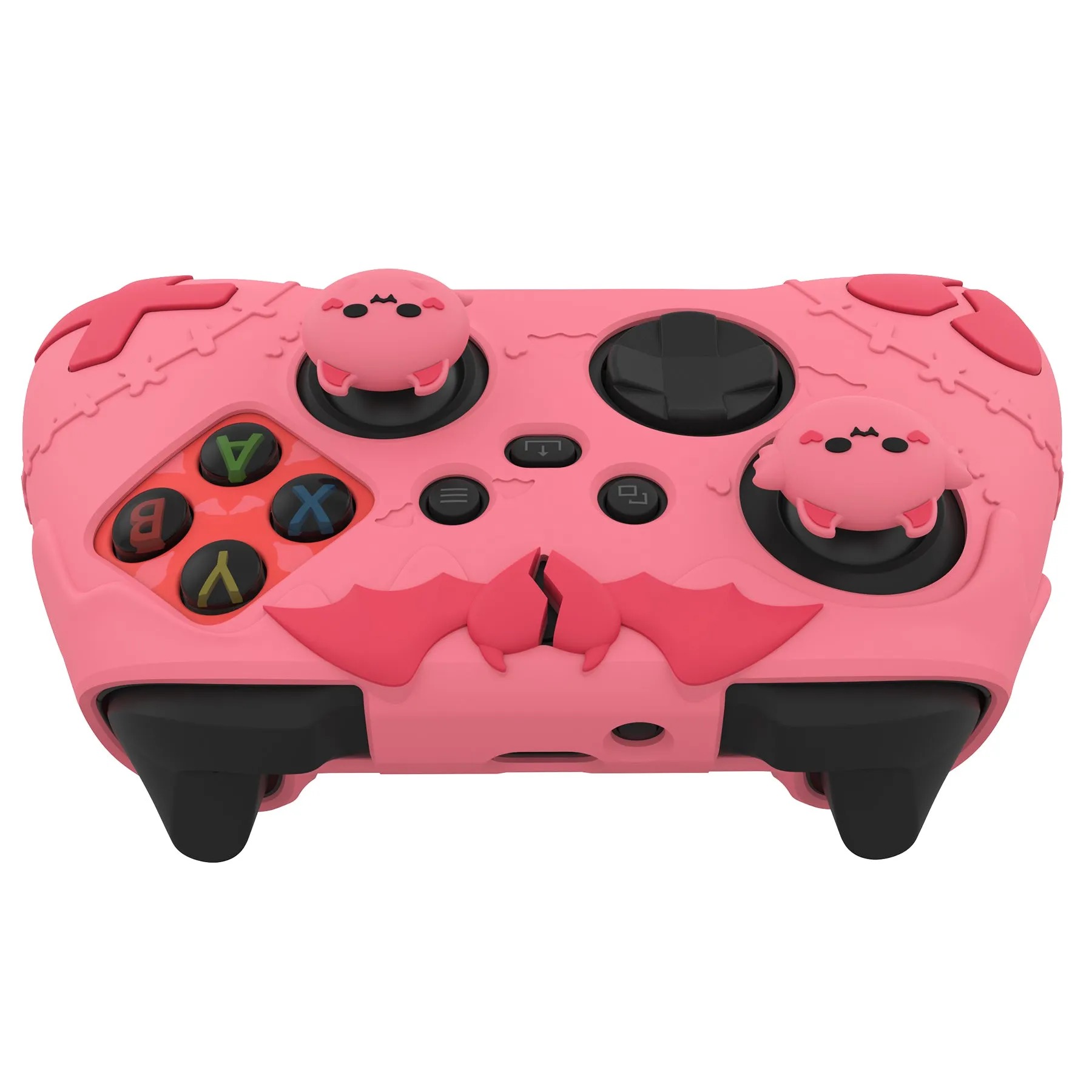 PlayVital Gothic Imp Series Cute Silicone Skin for Xbox Series X/S Controller, Anti-Slip Grip Silicone Cover, Protective Silicone Case for Xbox Core Controller with Thumb Grips - Peach Pink - ZEEX3P004