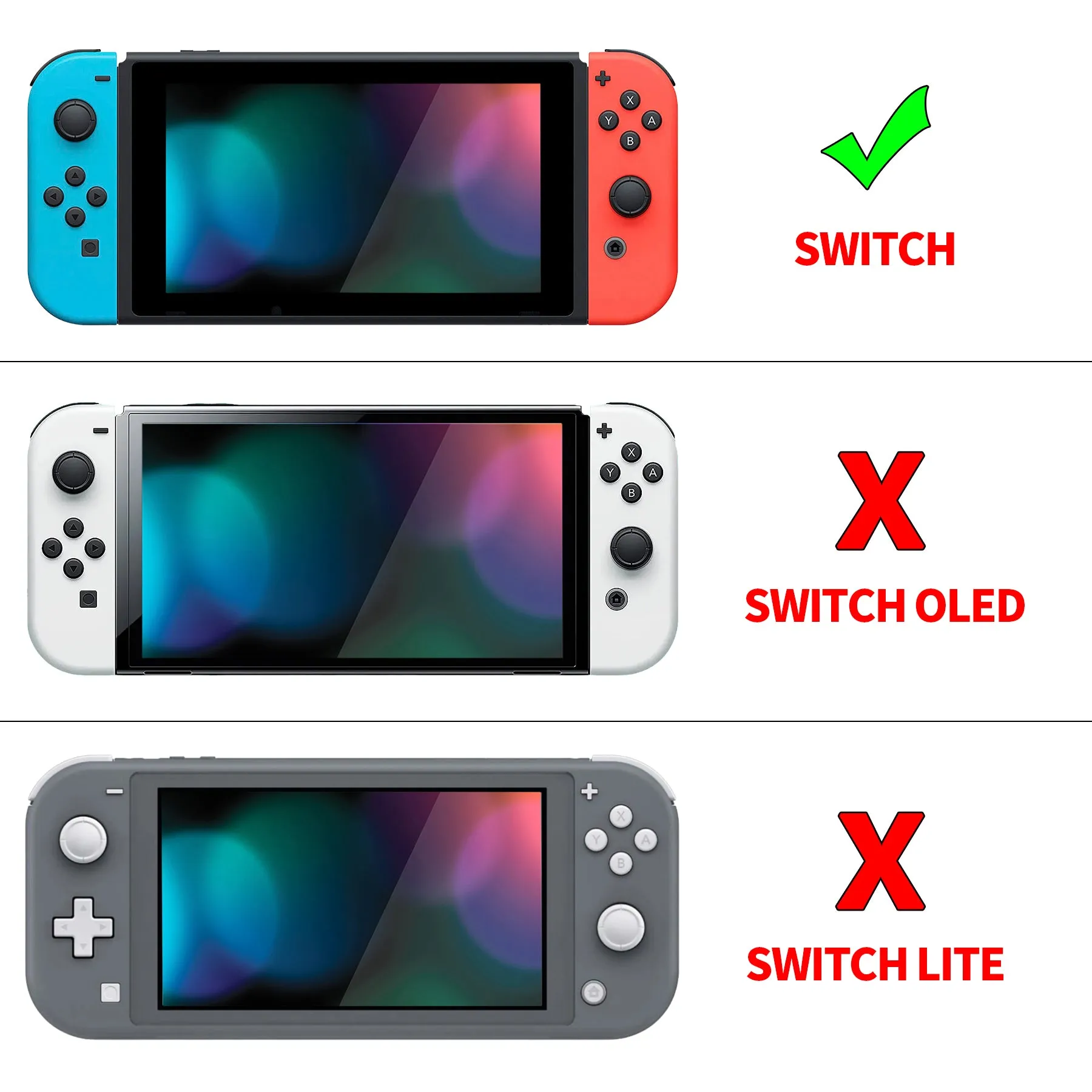 PlayVital Misty Green Protective Case for NS Switch, Soft TPU Slim Case Cover for NS Switch Joy-Con Console with Colorful ABXY Direction Button Caps - NTU6032G2