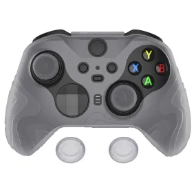 PlayVital Mountain Range Edition Silicone Cover with Thumb Grips for Xbox Elite Series 2 Controller & Xbox Elite Series 2 Core Controller - Clear White - DVGE2P005