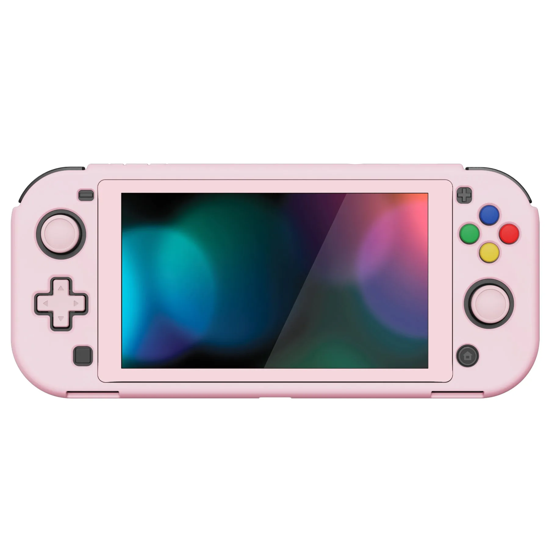 PlayVital ZealProtect Protective Case for Nintendo Switch Lite, Hard Shell Ergonomic Grip Cover for Nintendo Switch Lite with Screen Protector & Thumb Grip Caps & Button Caps - Cherry Blossoms Pink - PSLYP3001