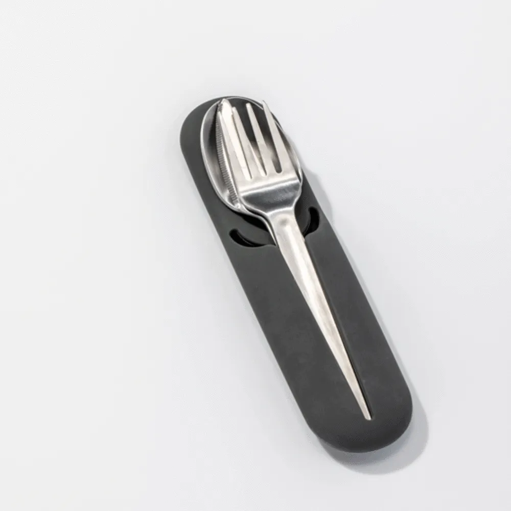 porter | stainless steel utensil set | slate - LC