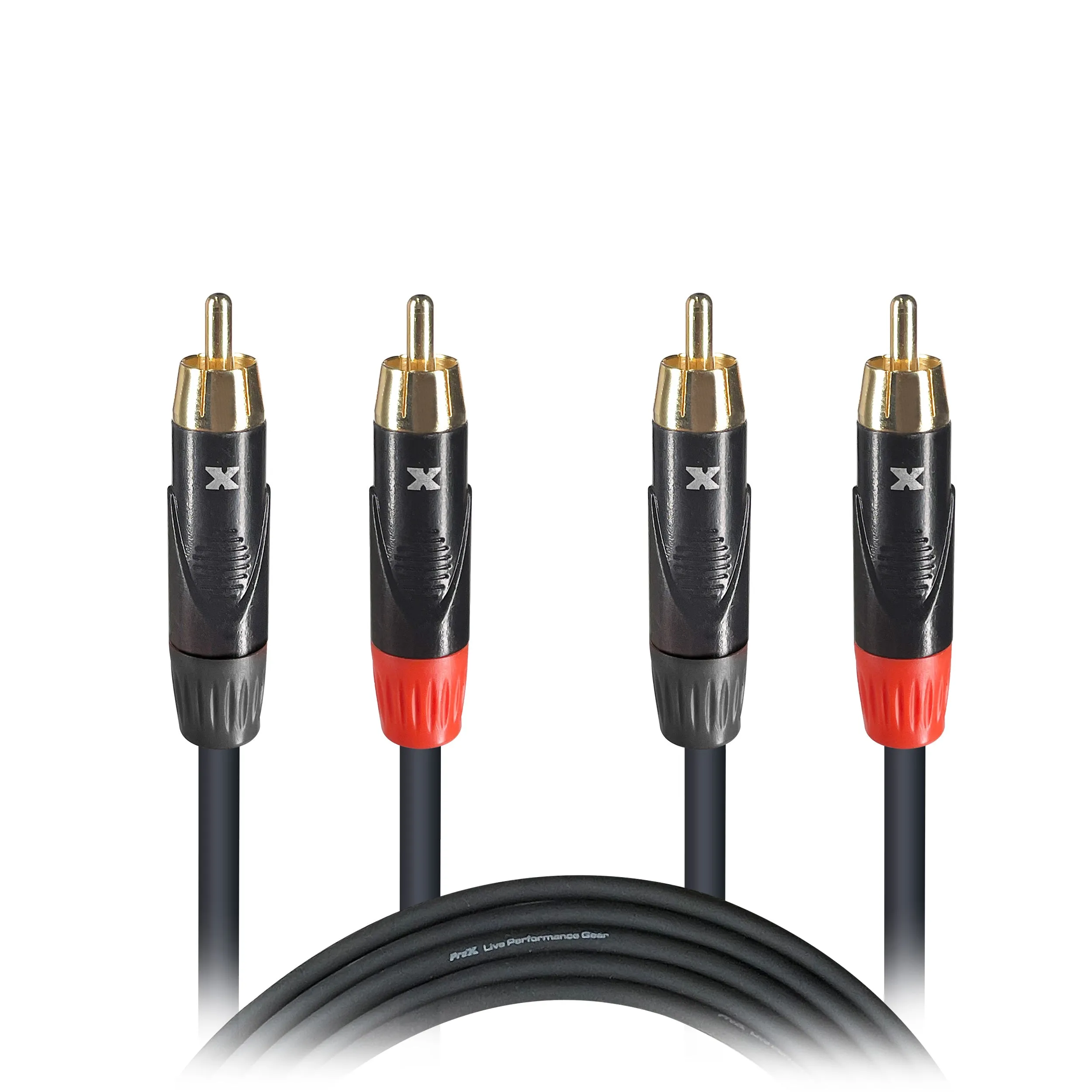 ProX XC-DRCA3 3' Ft. High Performance RCA Male to RCA Male Balanced Audio Cable