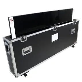 ProX XS-TV4350W ATA Flight Style Road Case for 43" to 50" LED TV with Wheels and Foam Blocks