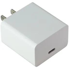 PureGear LightSpeed 25W Single USB-C PD Wall Charger - White