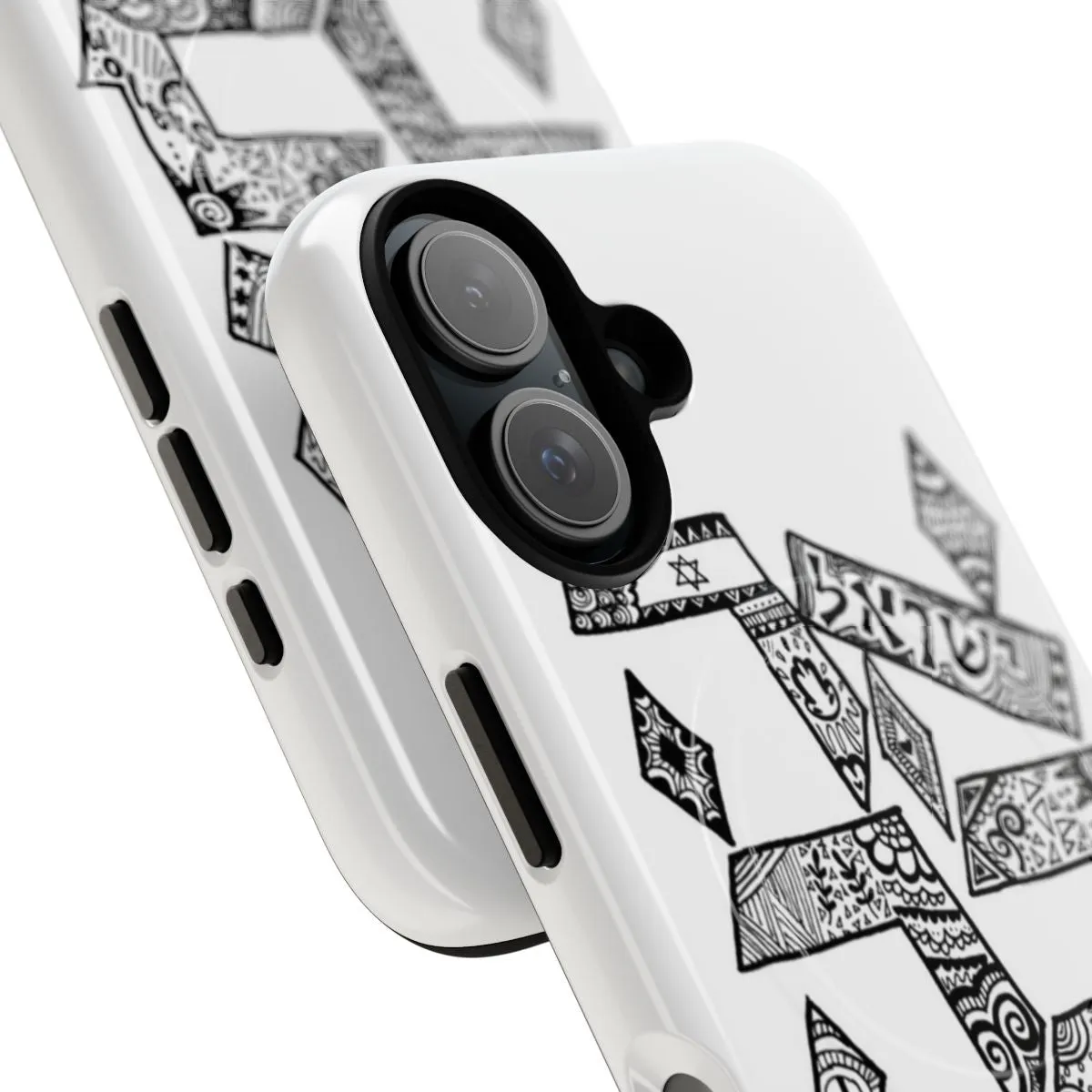 "Hebrew Zentangle Magnetic Tough Phone Cases"