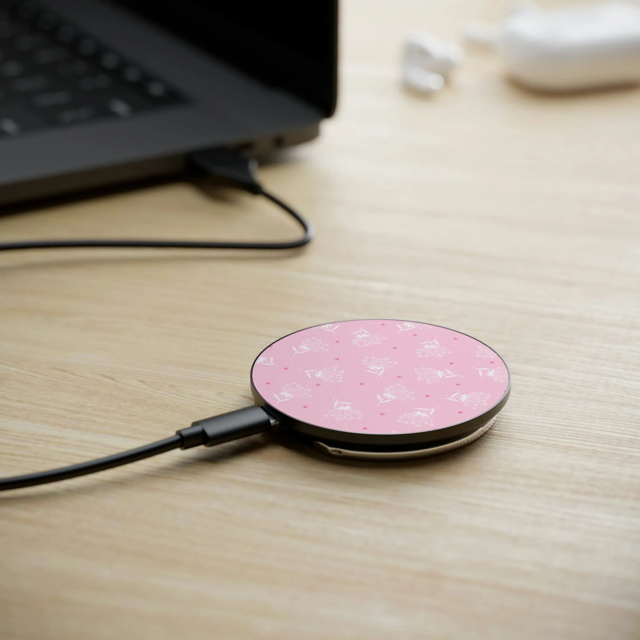 "Sweetheart Pink" Magnetic Induction Charger