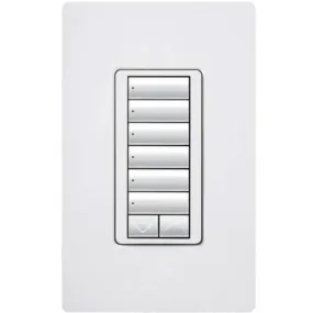 RadioRA 2 6-Button with Raise/Lower Keypad with LED Dimmer, White