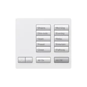 RadioRA 2 Tabletop Designer Keypad (10-button with raise/lower) | RR-T10RL-XX