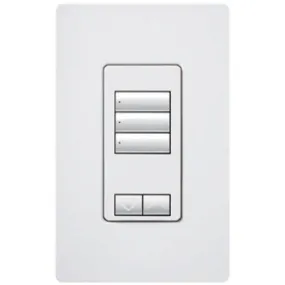 RadioRA 2 Wall-mount Designer Keypads (3 Button with Raise/Lower)