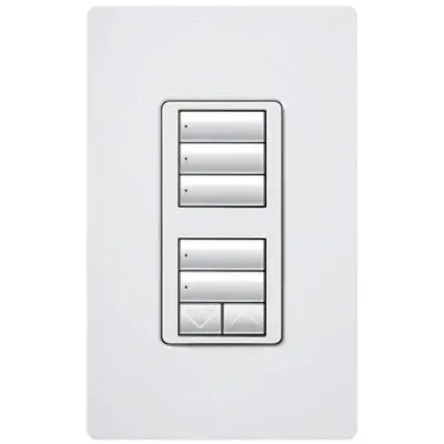 RadioRA 2 Wall-mount Designer Keypads (Dual group with 1 Raise/Lower)