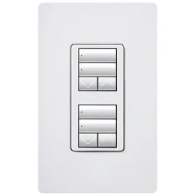 RadioRA 2 Wall-mount Designer Keypads (Dual group with 2 Raise/Lower)