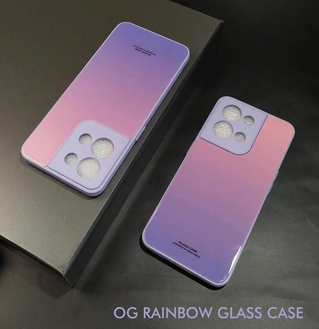 Rainbow Glass Hard Case For Redmi