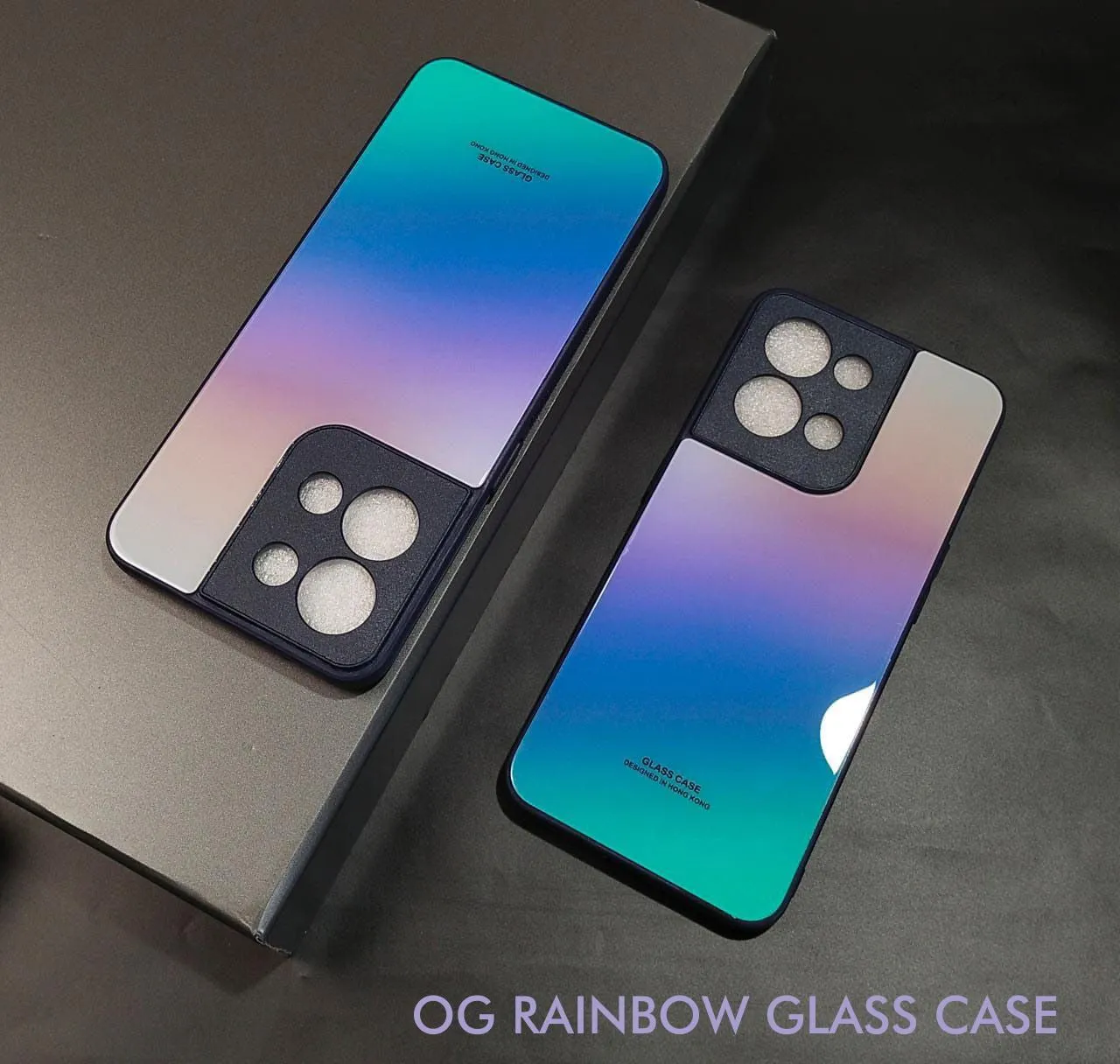 Rainbow Glass Hard Case For Redmi