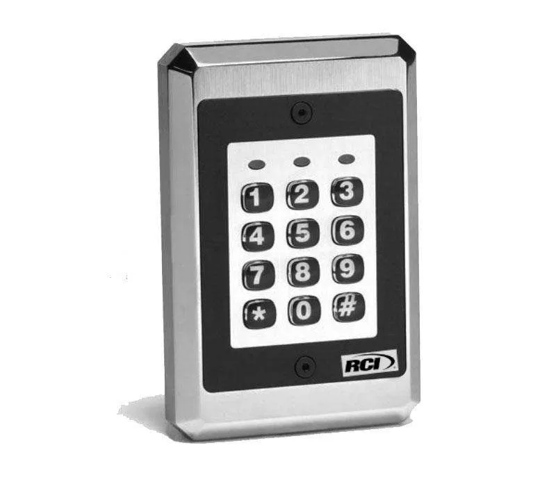 RCI 9212ILW Illuminated Keypad for Single Gang Flush Mount Applications - Interior/Exterior