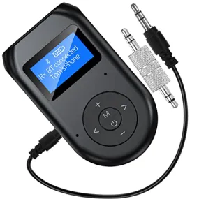 RIOUSV Bluetooth Transmitter Receiver, 4-in-1 Bluetooth 5.0 Visible