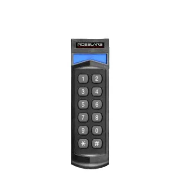 Rosslare - G6380B - Open to Secure Multi-Format Keypad Reader w/ Pigtail - MIFARE DESFire - 13.56 MHz RFID - 6-16 VDC - IP65