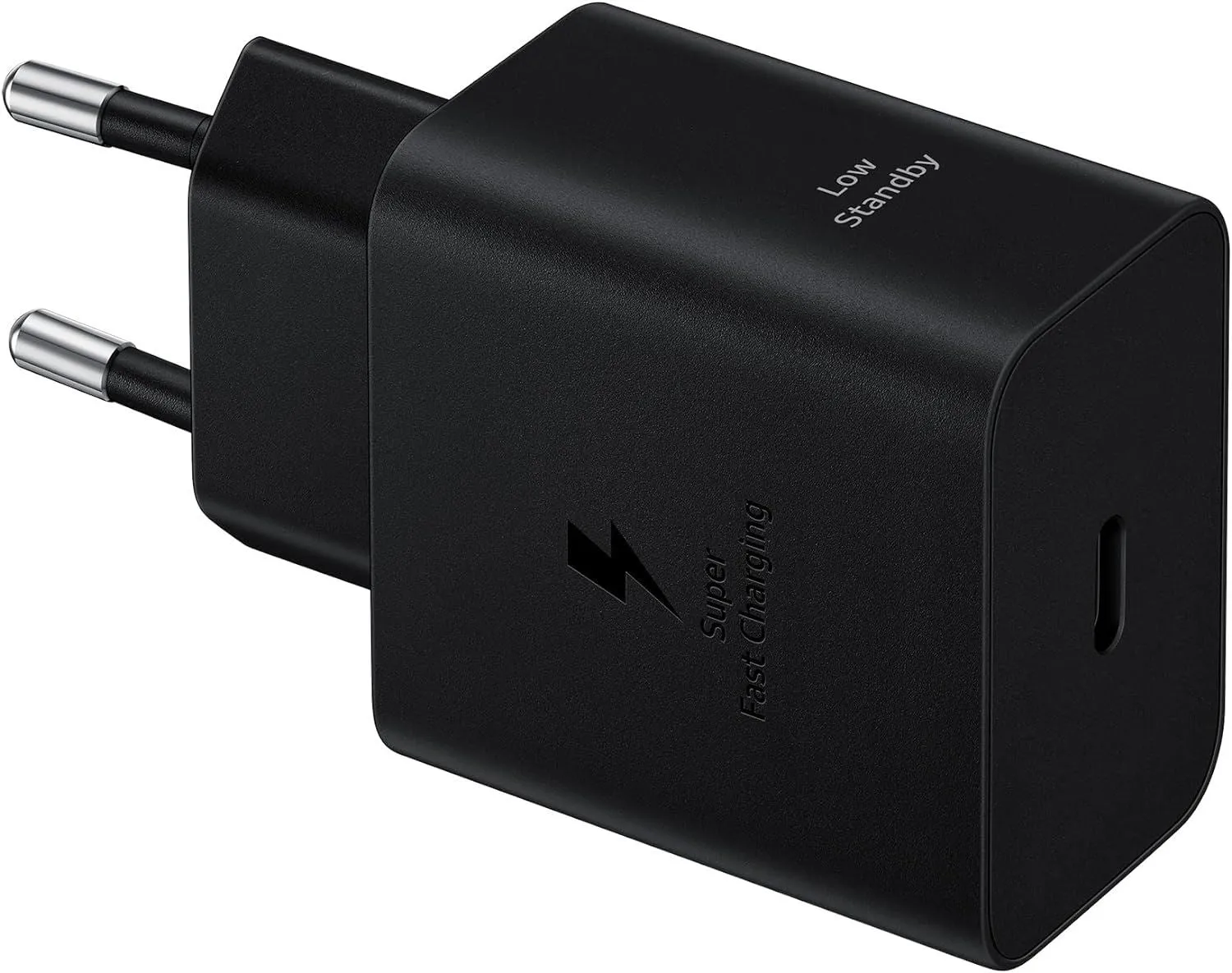 Samsung 45W USB C Mains Charger with 5 Amp Type C Cable Black EU Plug - EF-T4511XBEGEU