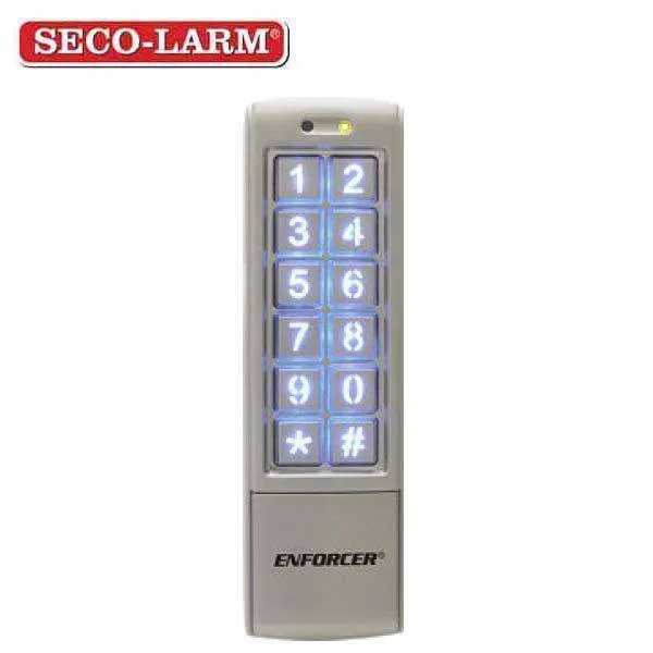 Seco-Larm - Access Control Digital Keypad - 1010 Users - Mullion Style - Weatherproof - Multi-colored Status LEDs