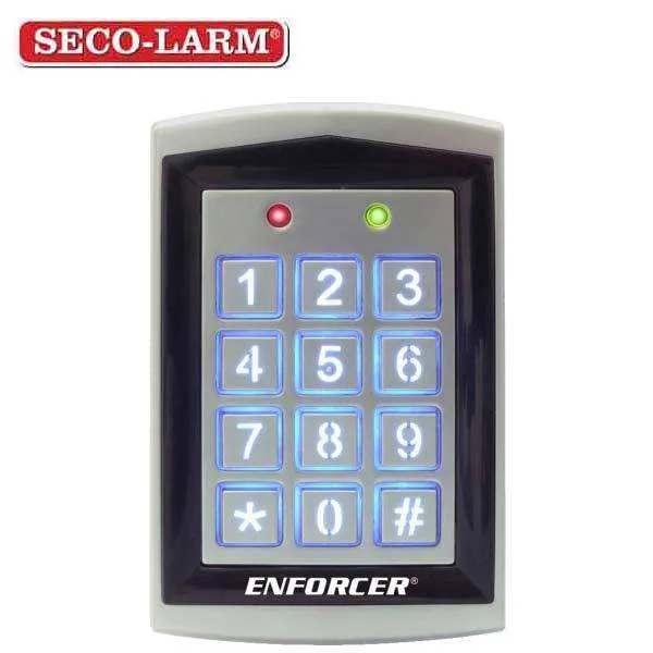 Seco-Larm - Access Control Digital Keypad - 1010 Users - Weatherproof - Sealed Housing - w/ PROX Card Reader - Outdoor