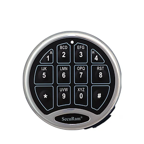 SECURAM - ProLogic Kit - ProLogic L02 Electronic Safe Keypad Lock & SwingBolt Lock Body - Digital Mode - UL Listed - Chrome