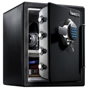 Sentry® Safe SFW123GTC Fire Water Safe, Digital Lock w/ Backlit Keypad/Dual Key, Tray, Bolt Down Kit, Light, 1.2 cu. ft.