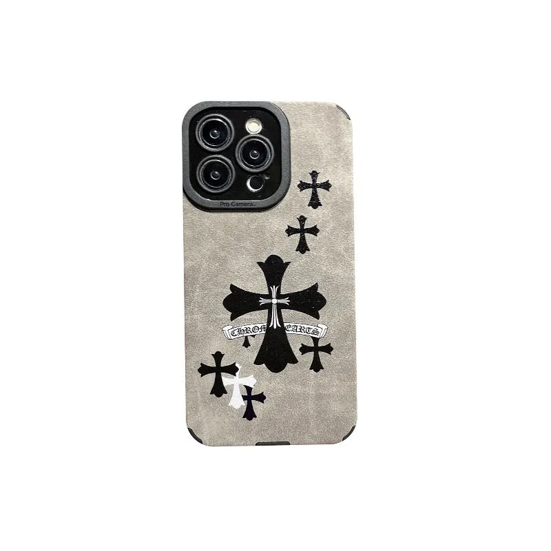 Silicone Chrome Hearts Phone Case For IPhone