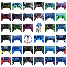 Silicone Cover For PS4 Controller Case Skin Cool Designs Extra Grip Customised