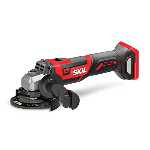 SKIL PWR CORE 20V 4-1/2 In. Angle Grinder Kit with 2.0Ah Lithium Battery