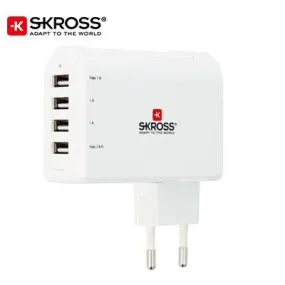 SKROSS 4 Port USB Charger - EURO