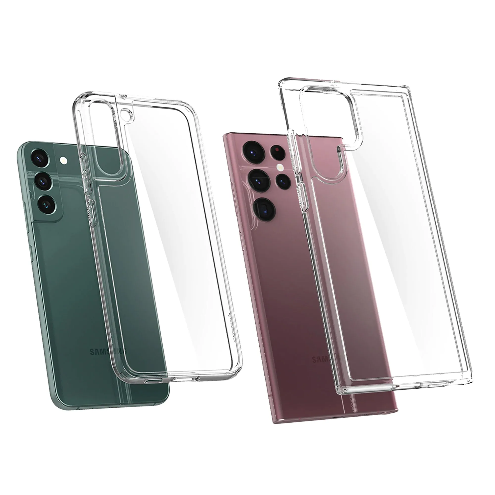 Spigen Ultra Hybrid Case for Samsung Galaxy S22 Ultra - Crystal Clear