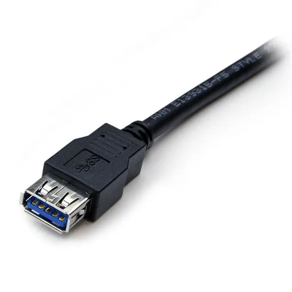 Startech.Com 2M Black Superspeed Usb 3.0 Extension Cable A To A - Male To Female Usb 3.0 Extender Cable - Usb 3.0 Extens