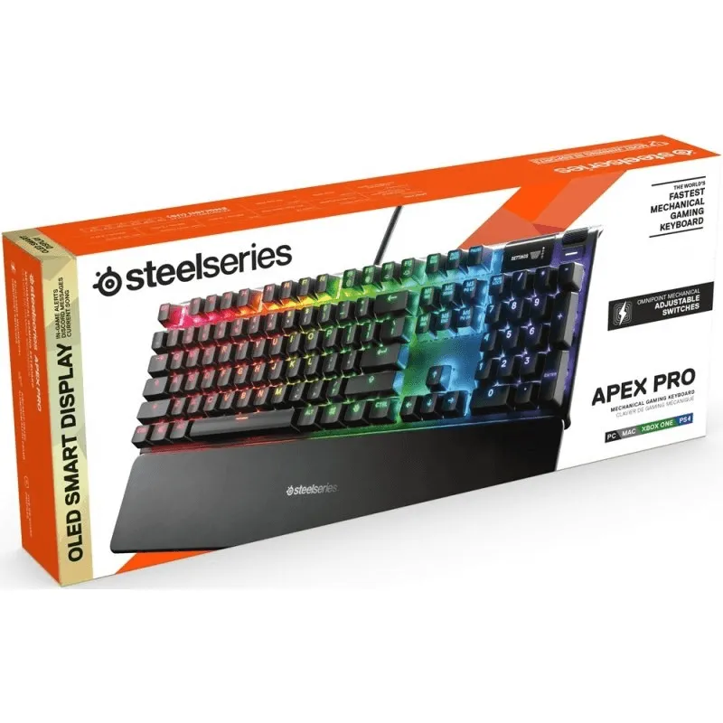 SteelSeries Apex Pro Full Size RGB Mechanical Gaming Keyboard