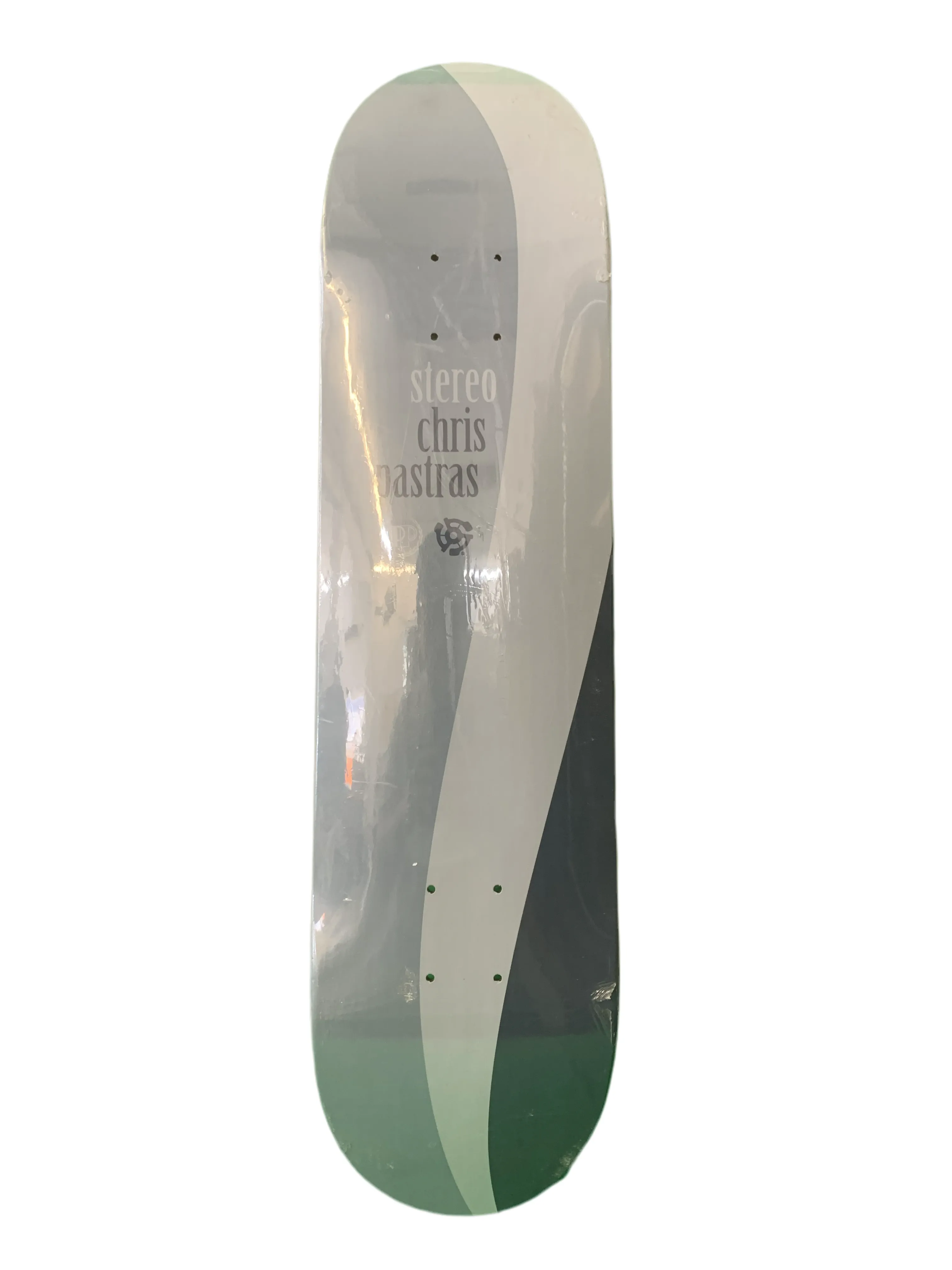 Stereo Chris Pastras Cola Stripe Grey 7.75" Classic Skateboard Deck