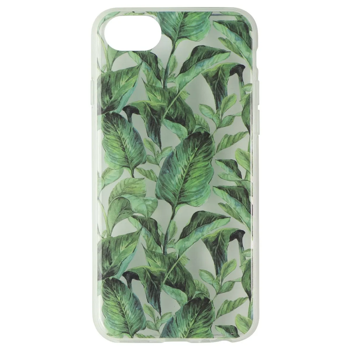 StrongnFree Hard Case for Apple iPhone 7/6s/6 - Clear/Green Leaves