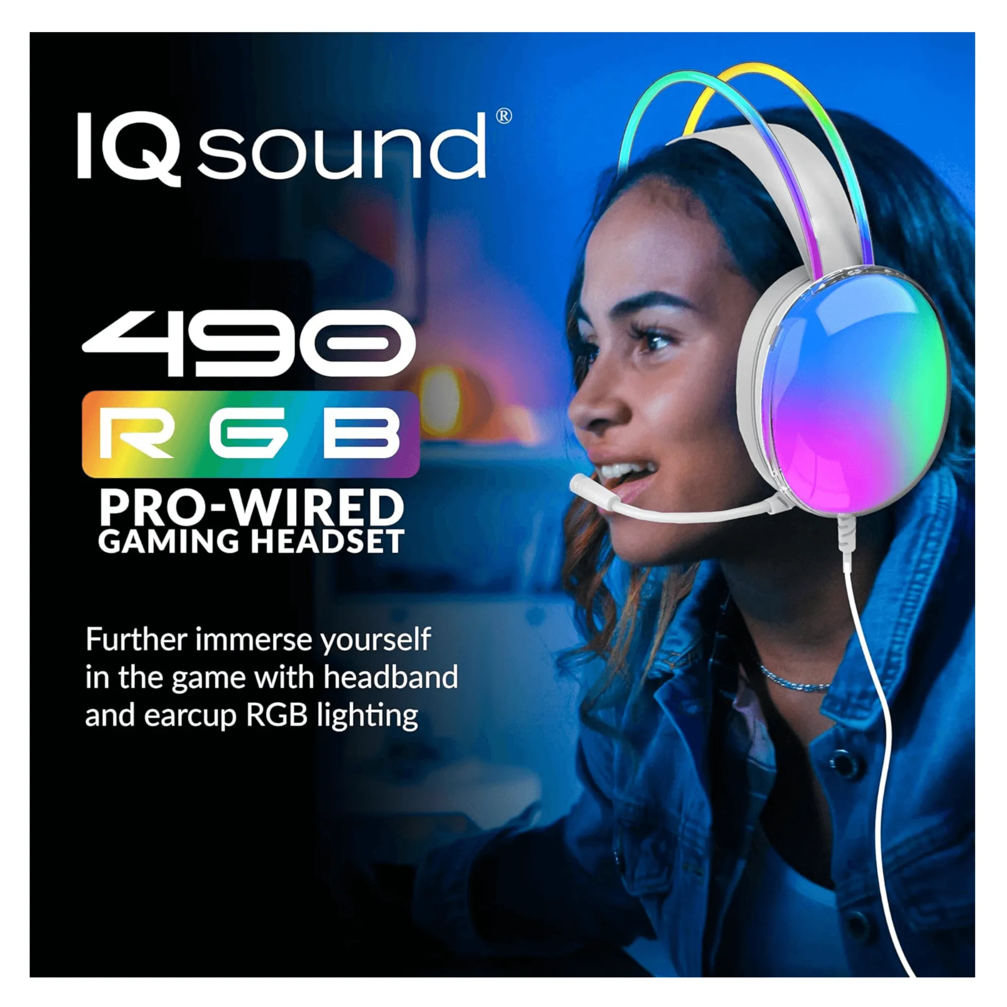 Supersonic Pro-Wired Gaming Headset with Lights & Surround Sound