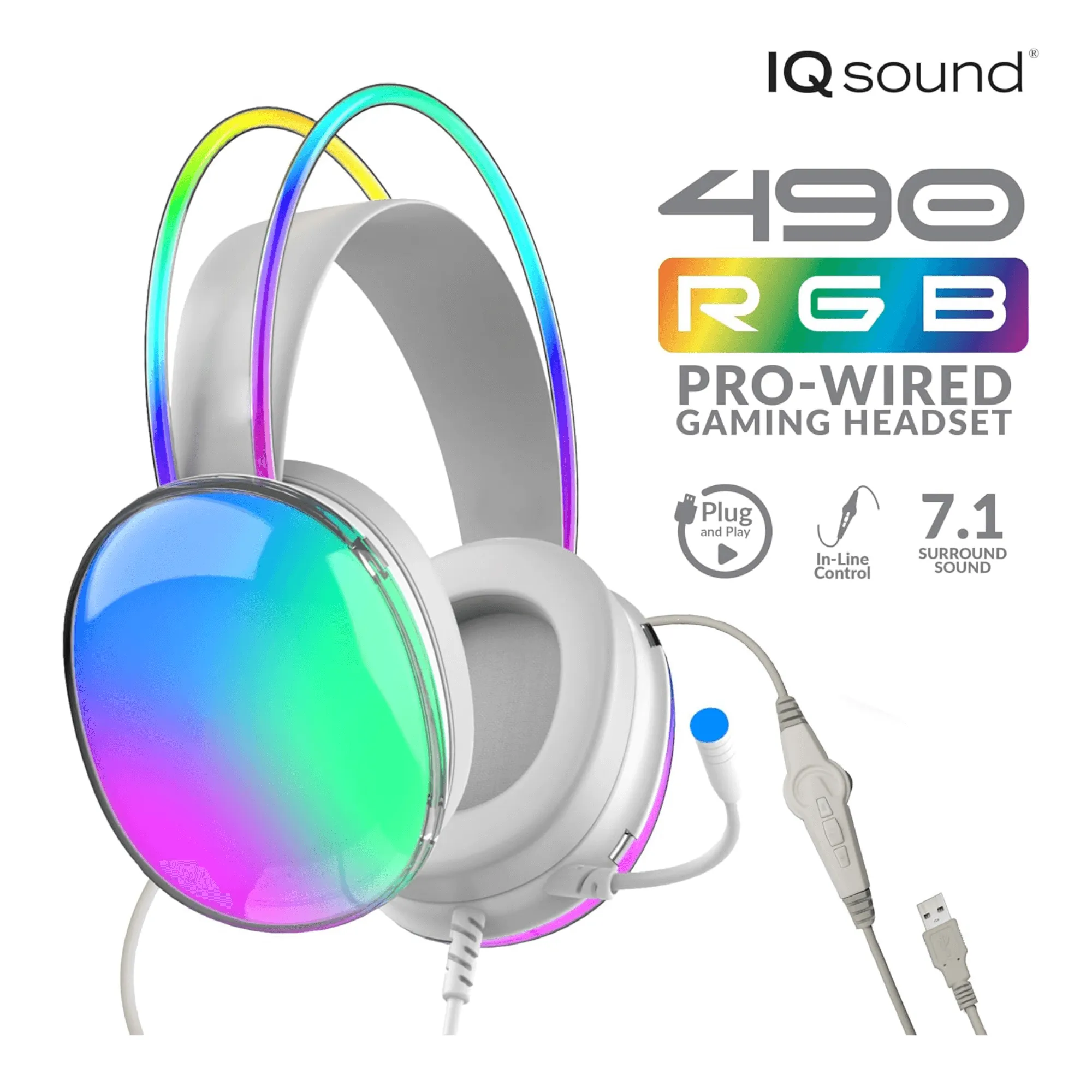 Supersonic Pro-Wired Gaming Headset with Lights & Surround Sound