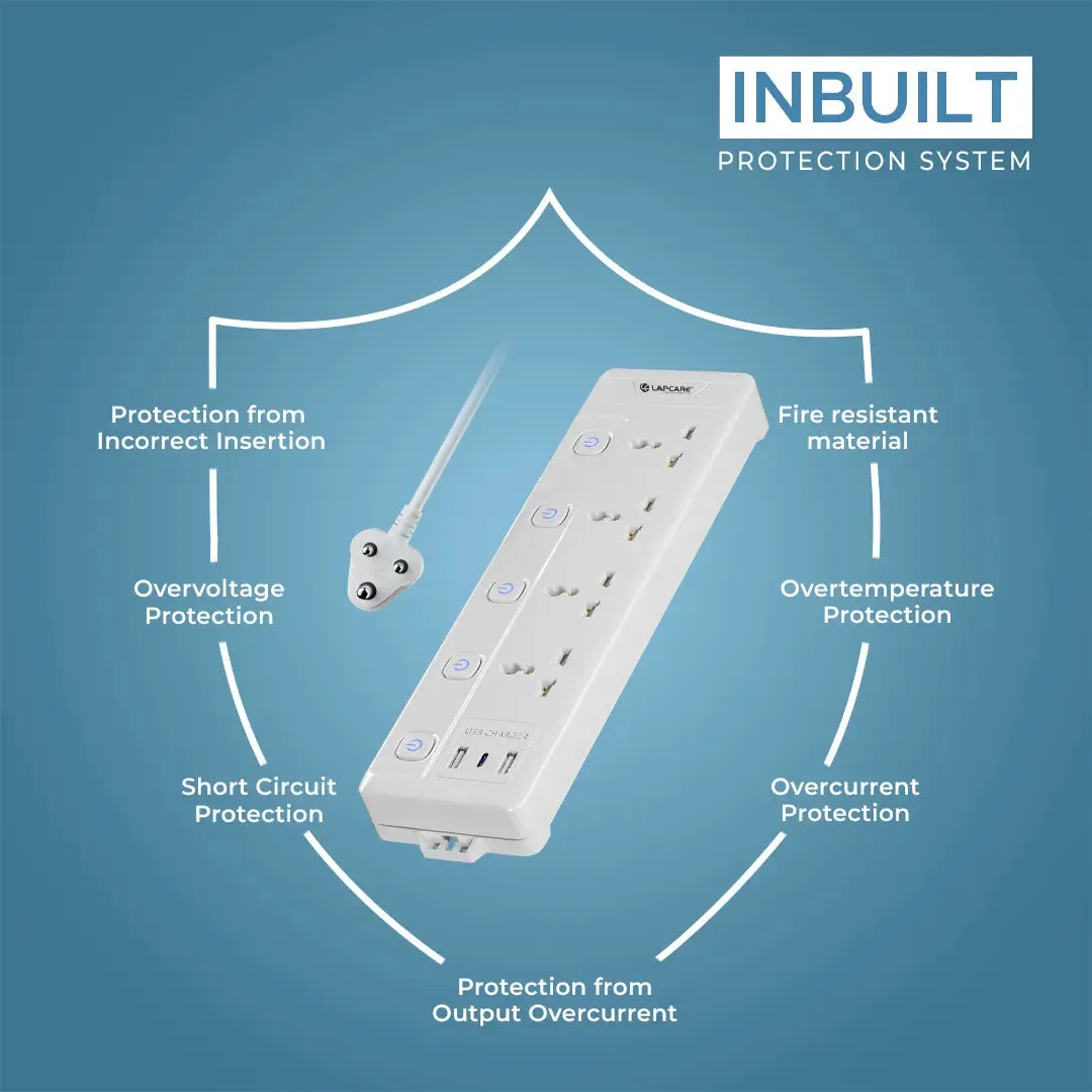 Surgee Smart With 4AC Outlet, 2 USB, Type-C (LPS-114)