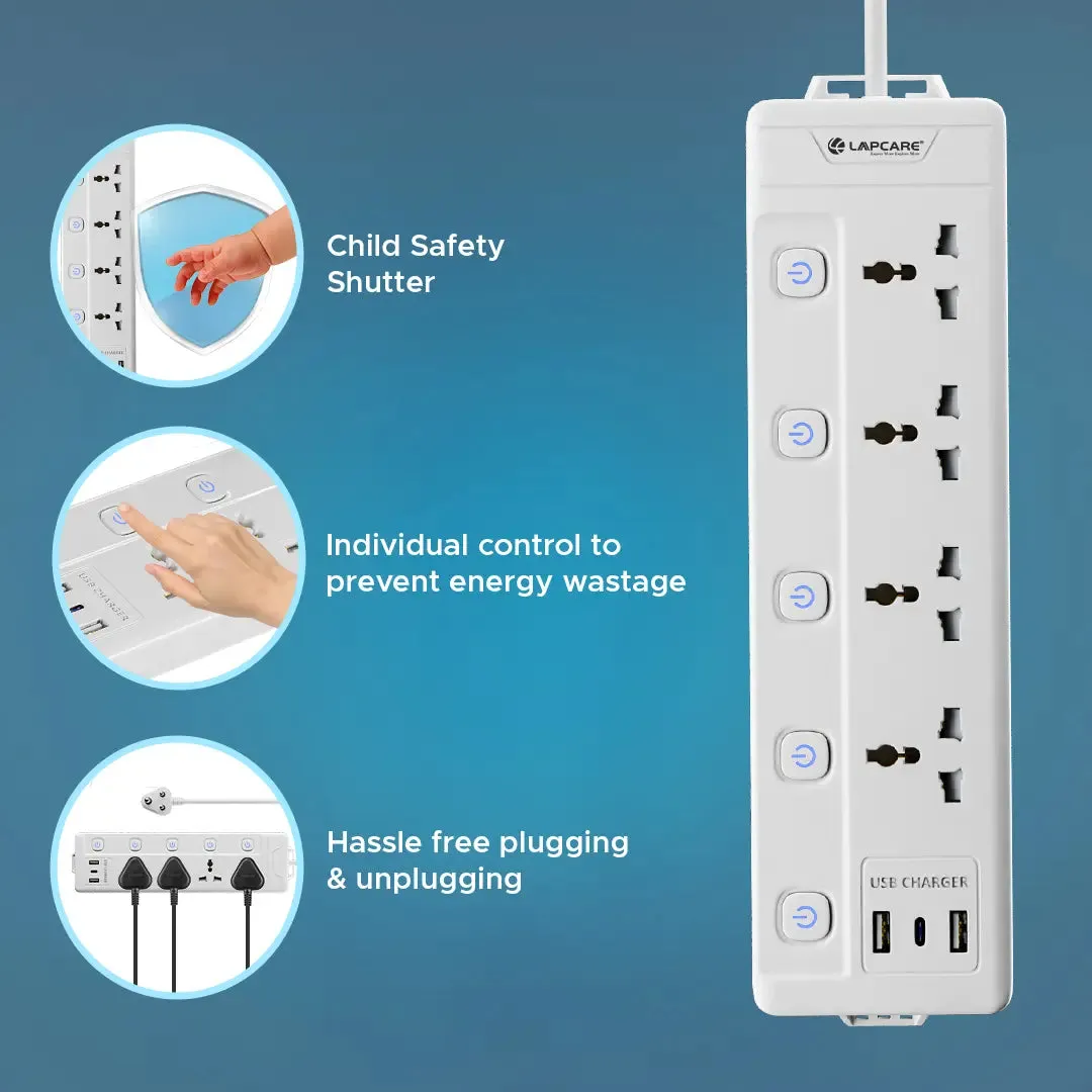 Surgee Smart With 4AC Outlet, 2 USB, Type-C (LPS-114)