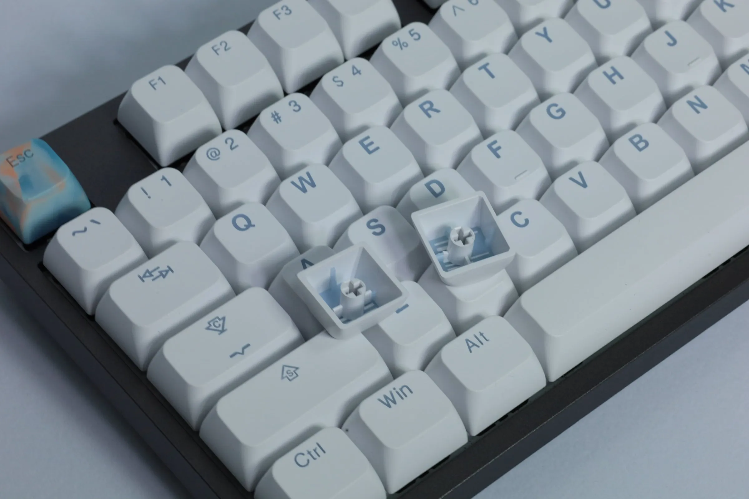 Tai-Hao BOBO Uniform Profile Backlit Doubleshot Keycap Set - Coastal Blue