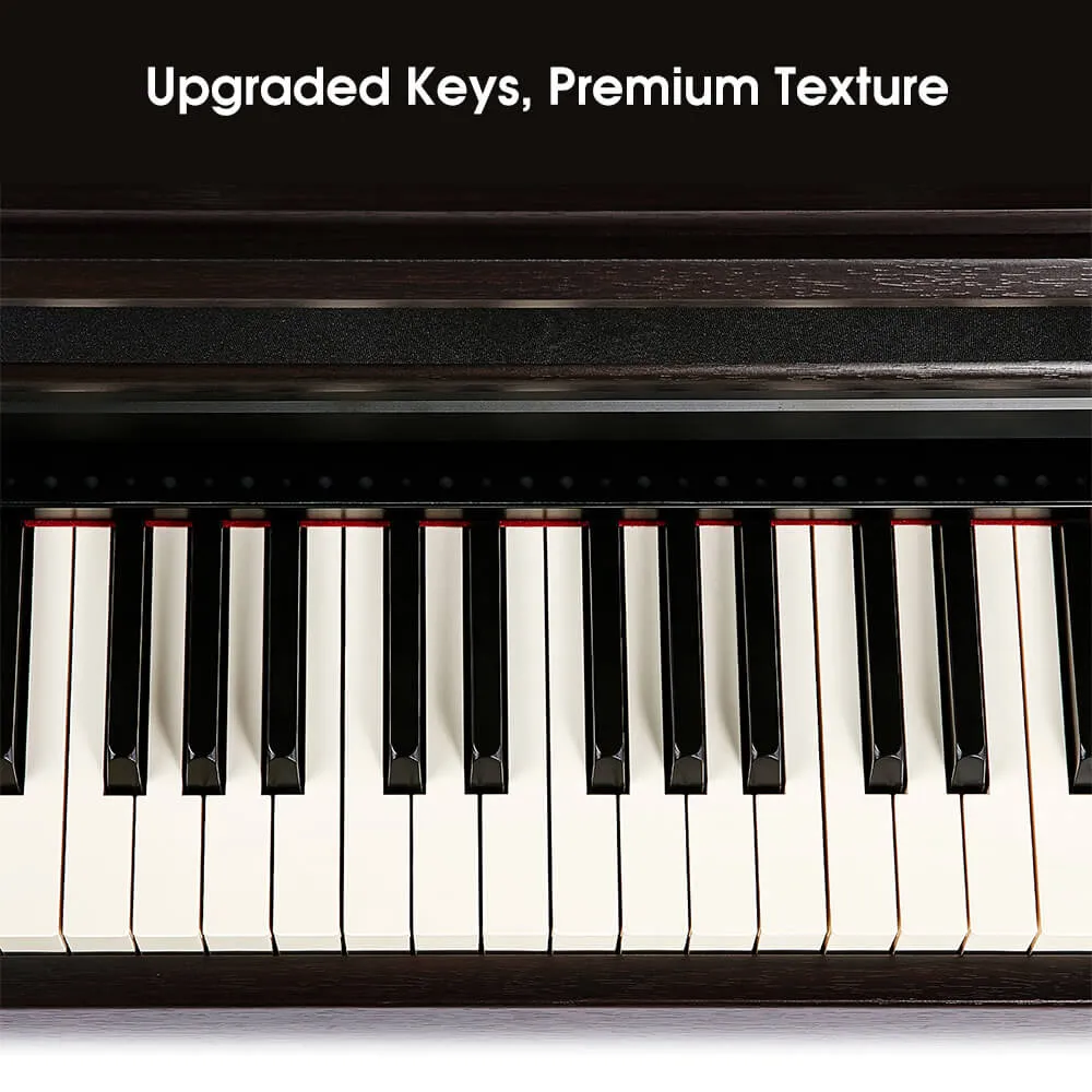 The ONE TOP2 Smart Piano Pro, Escapement 88 Keys Graded Hammer Action Weighted Home Piano