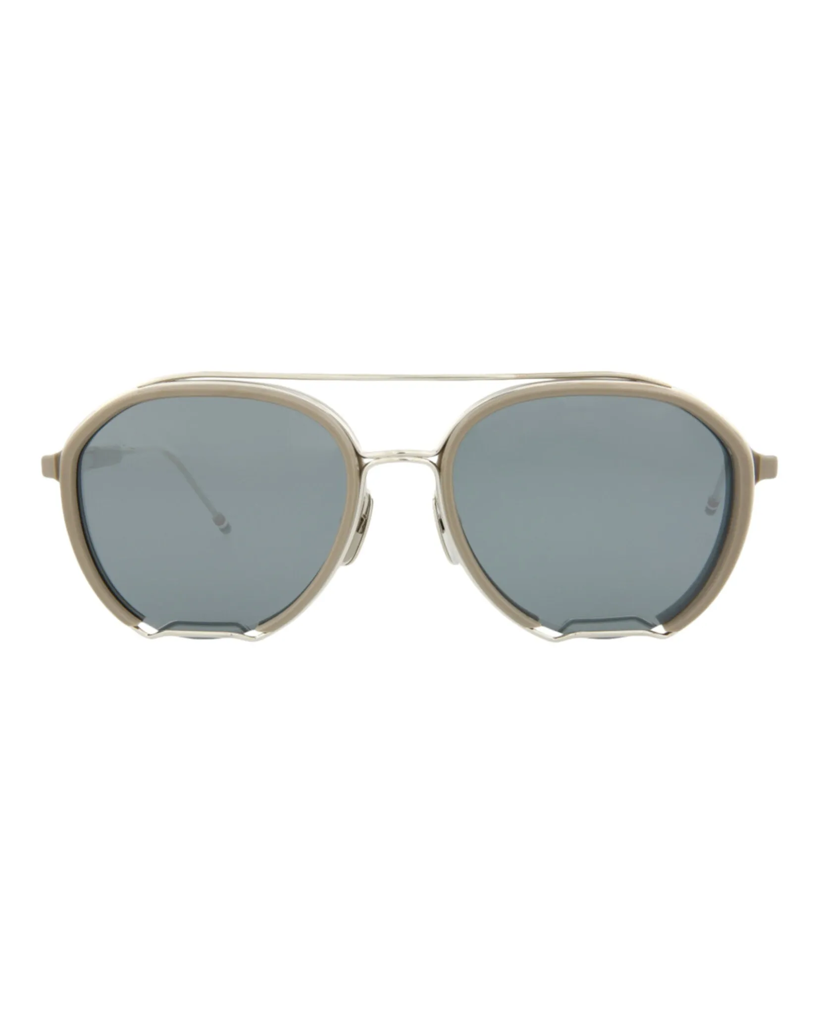 Thom Browne Aviator-Frame Metal Sunglasses