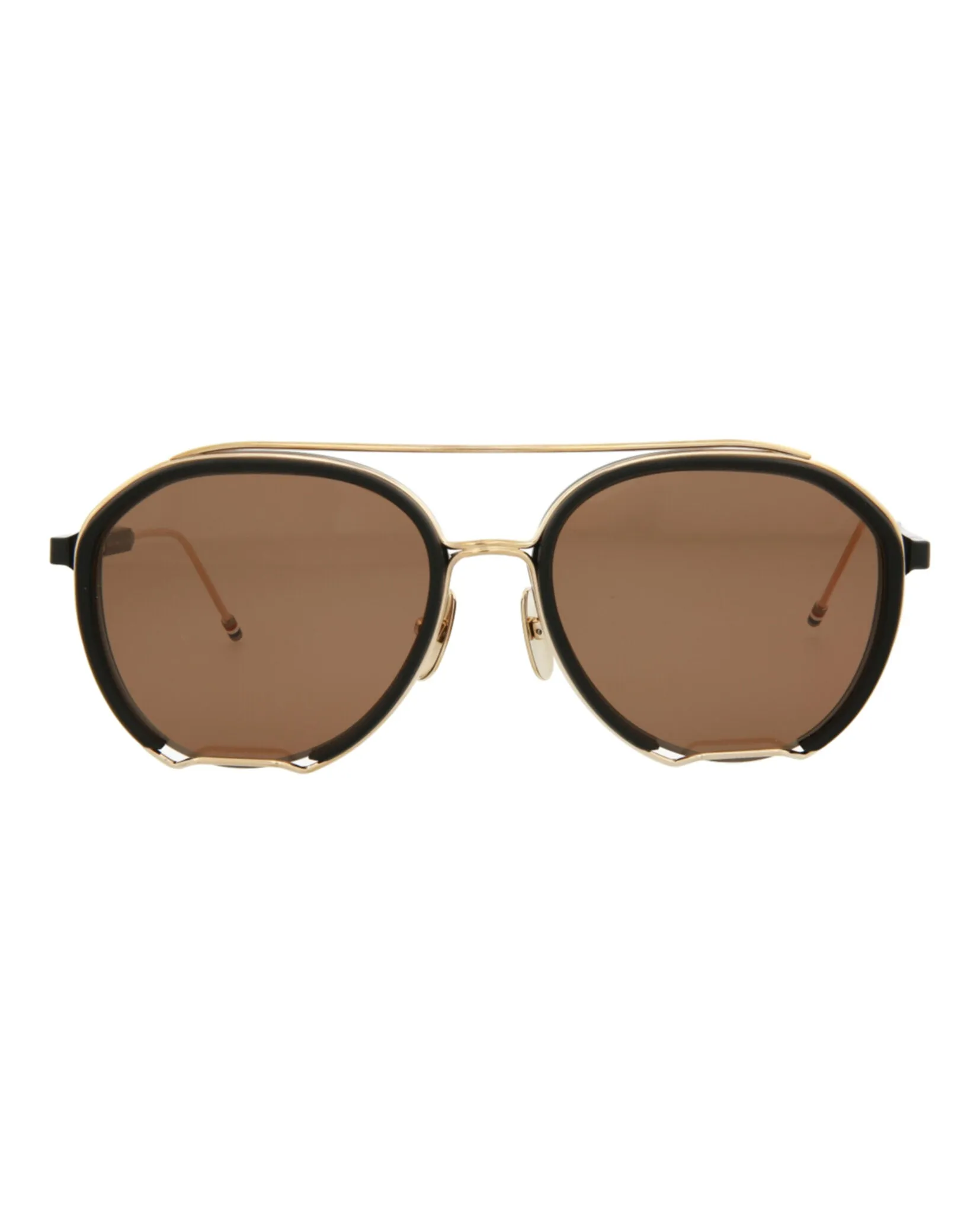 Thom Browne Aviator-Frame Metal Sunglasses