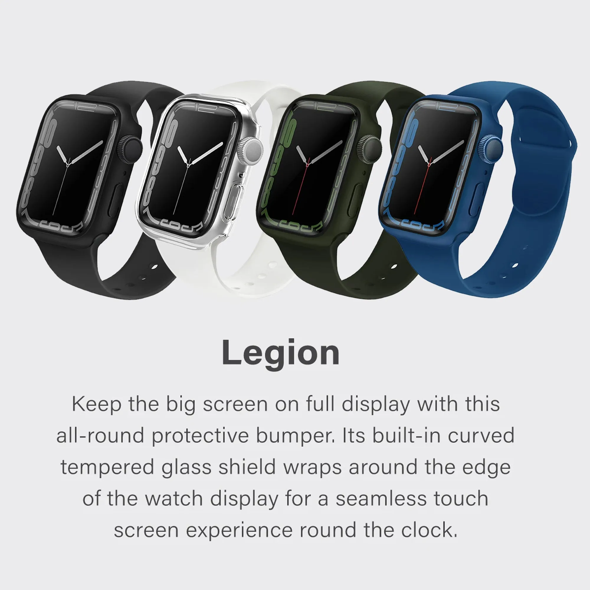 UNIQ Legion Case for Apple Watch Series 7 ( 45mm ) - Clear (Barcode: 8886463679517 )