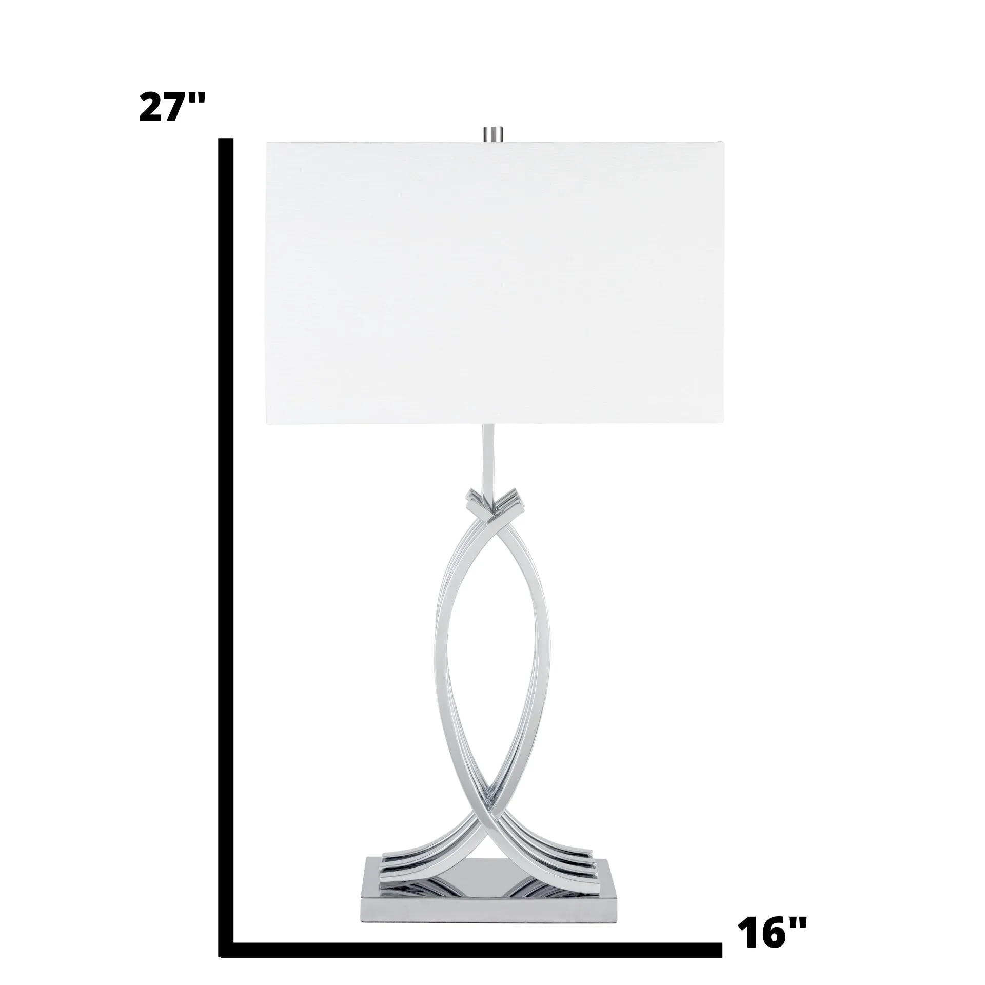 Unity 1 Light Table Lamp // Chrome